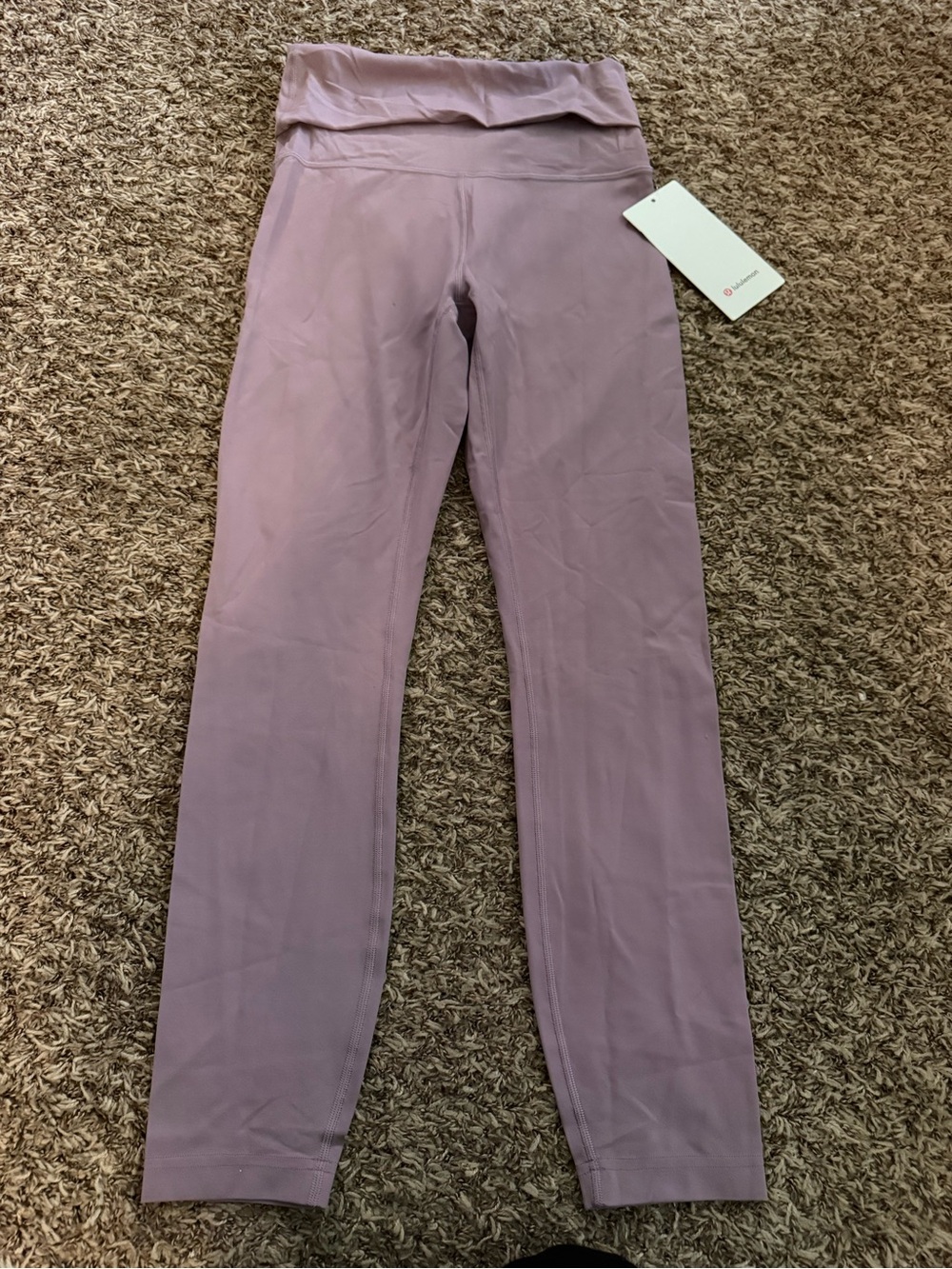 lululemon mauve/purple High-Rise Foldover Leggings